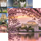 Reminisce Washington DC Jefferson Monument Patterned Paper