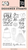 Echo Park Wedding Here's To Love Designer Stamp Set