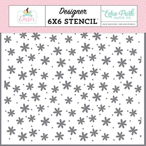 Echo Park Welcome Easter Easter Daisies Designer 6x6 Stencil