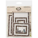49 and Market Wherever Chipboard Frame Embellishments