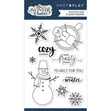 Photoplay Paper Winter Chalet 4"x6" Photopolymer Stamp Set