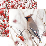 Reminisce Winter Canvas Birds & Berries Patterned Paper