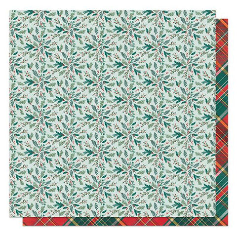 Photoplay Paper It's A Wonderful Christmas Boughs Of Holly Patterned Paper
