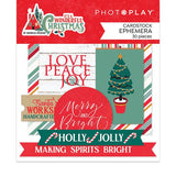 Photoplay Paper It's A Wonderful Christmas Ephemera Embellishments