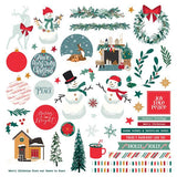 Photoplay Paper It's A Wonderful Christmas Card Kit Sticker Sheet