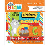Photoplay Paper Meow Ephemera Die Cut Embellishments