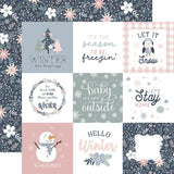 Echo Park Winterland 4x4 Journaling Cards Patterned Paper