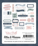 Echo Park Winterland Titles & Phrases Embellishments