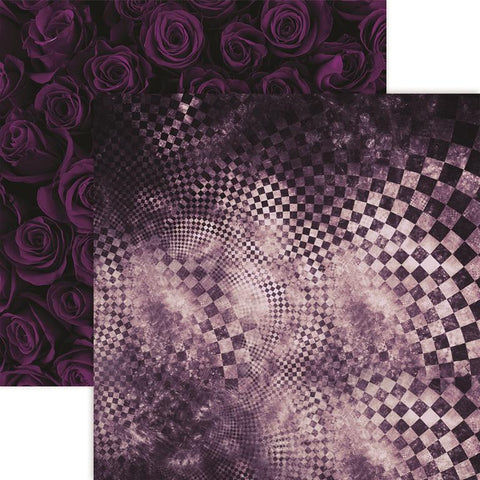 Reminisce Welcome To Wonderland Fantasy Chess Patterned Paper