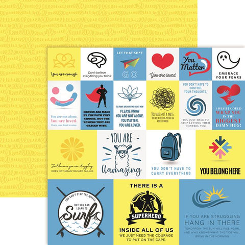 Reminisce You Matter You Belong Here Patterned Paper