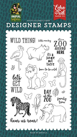 Echo Park Animal Safari Wild Thing Designer Stamp Set