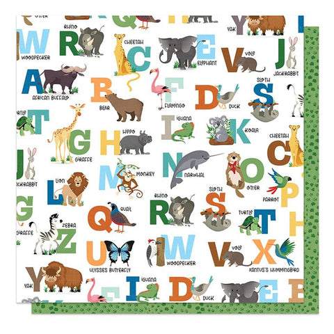 PhotoPlay Paper A Day At The Zoo ABCs Patterned Paper