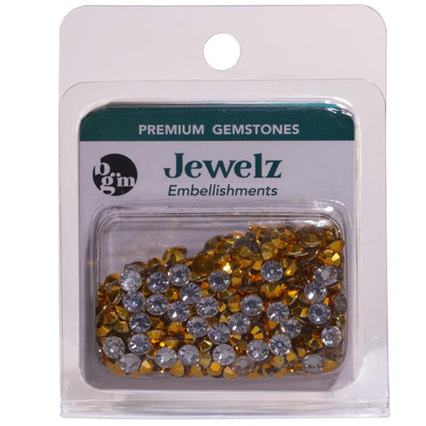 Buttons Galore Jewelz Rhinestone Embellishments - Gold