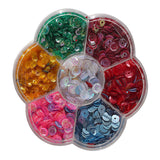 Buttons Galore Sequins Bright Mix Flower Box